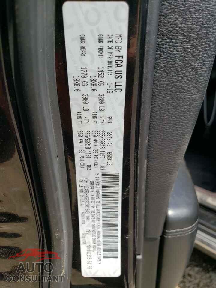 DODGE DURANGO 2016 - 1C4RDHAG2GC301643