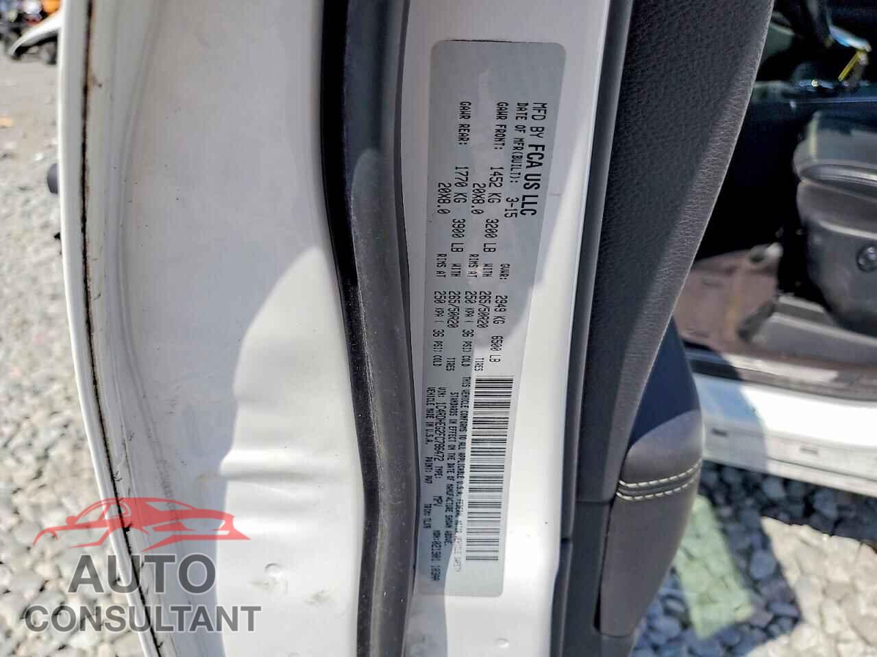 DODGE DURANGO 2015 - 1C4RDHEG2FC786472