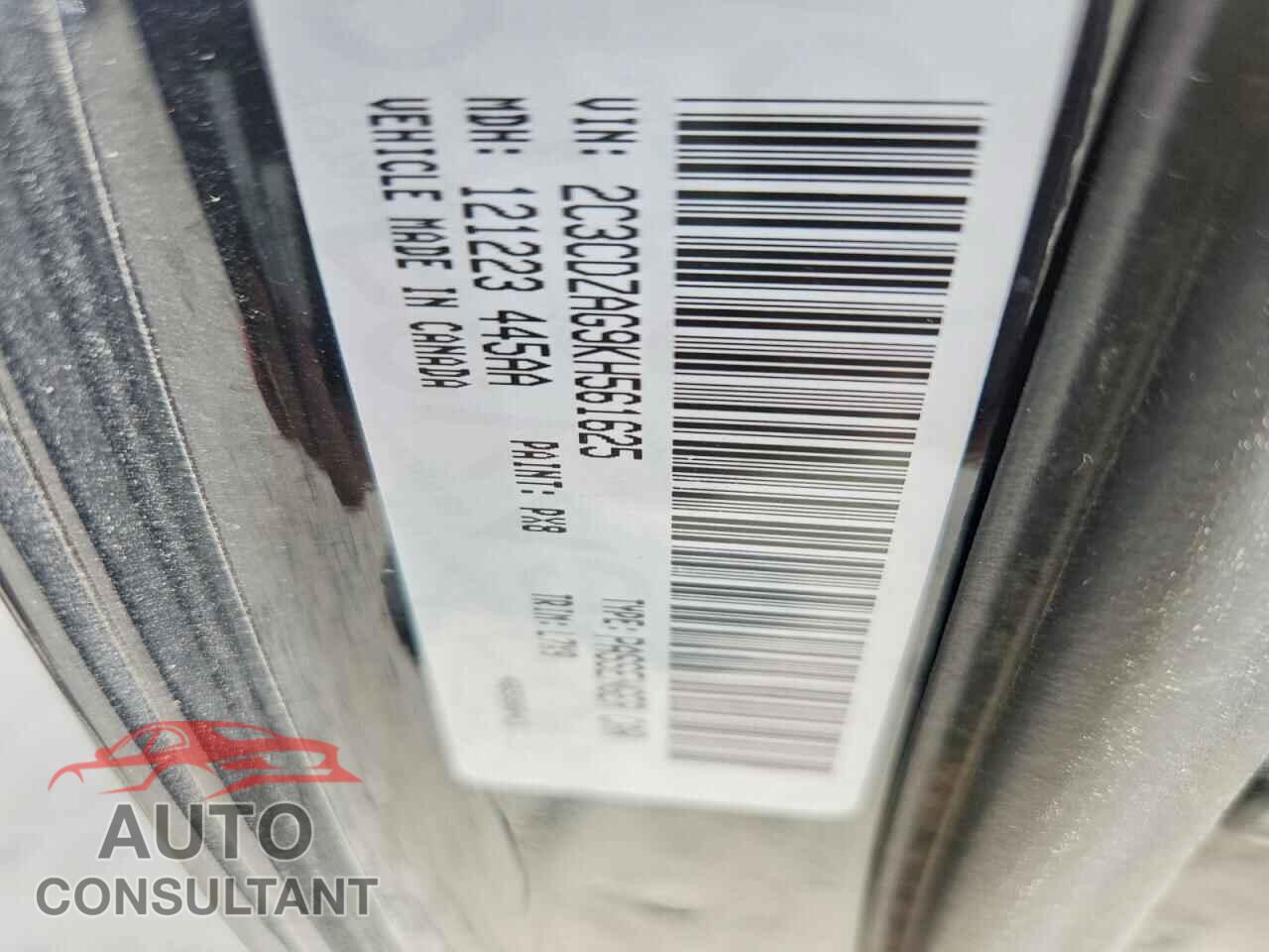 DODGE CHALLENGER 2019 - 2C3CDZAG9KH561625