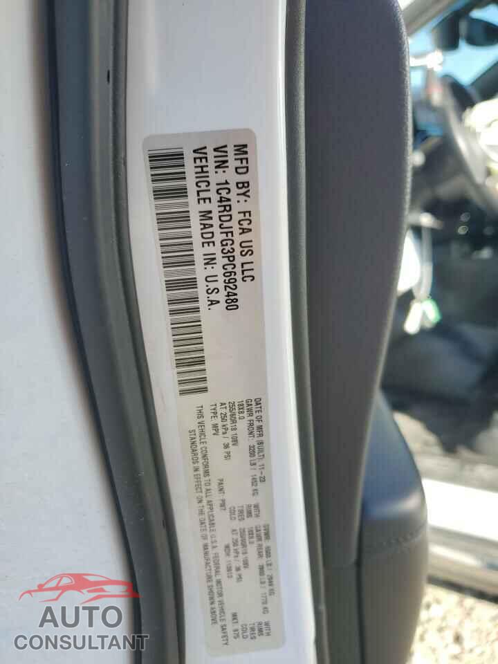 DODGE DURANGO 2023 - 1C4RDJFG3PC692480