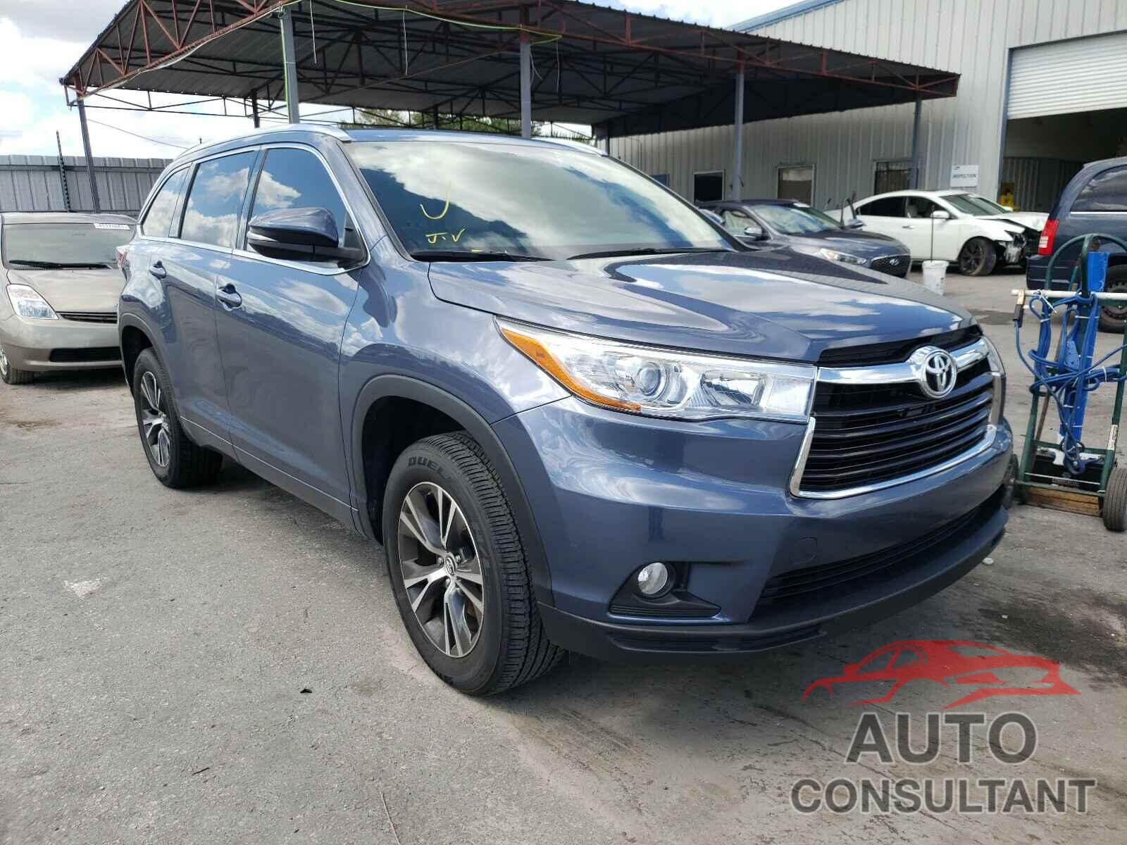 TOYOTA HIGHLANDER 2016 - 5TDKKRFH8GS500757