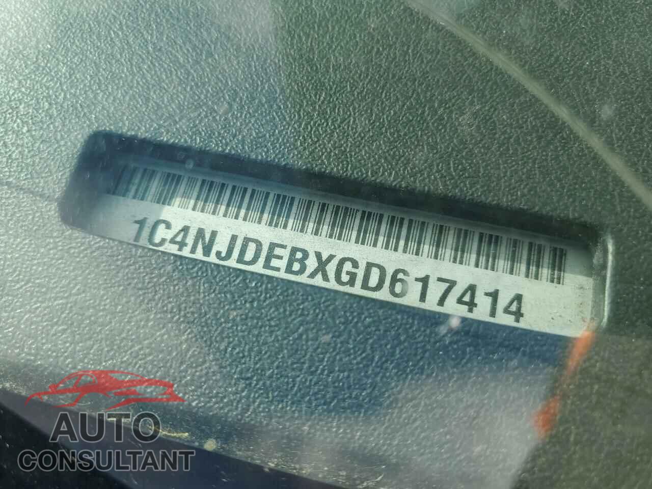JEEP COMPASS 2016 - 1C4NJDEBXGD617414