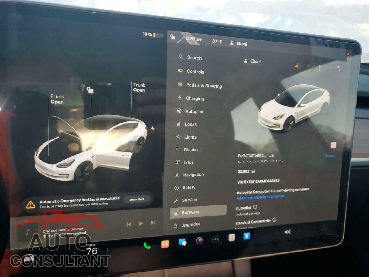 TESLA MODEL 3 2021 - 5YJ3E1EA6MF048552