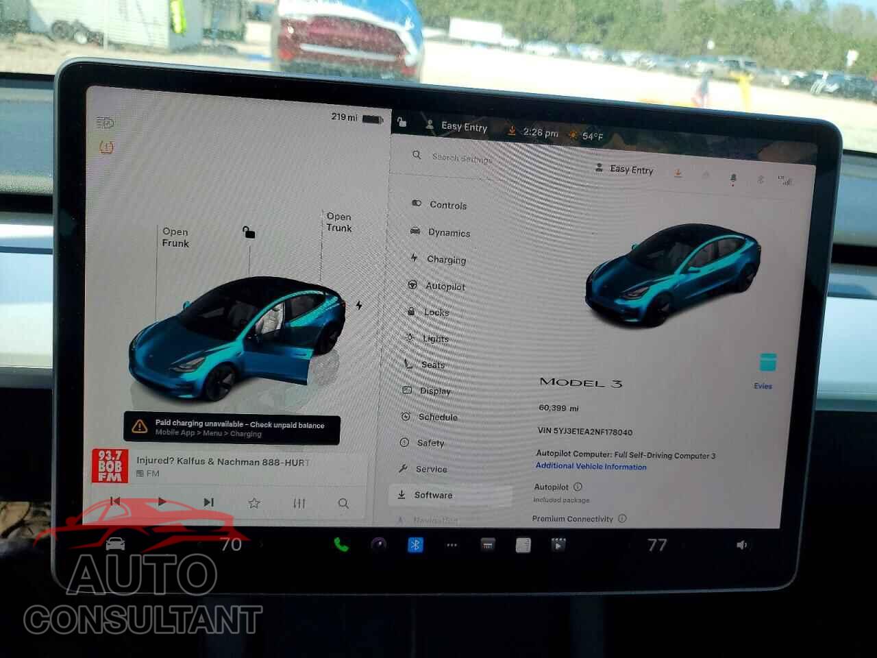 TESLA MODEL 3 2022 - 5YJ3E1EA2NF178040