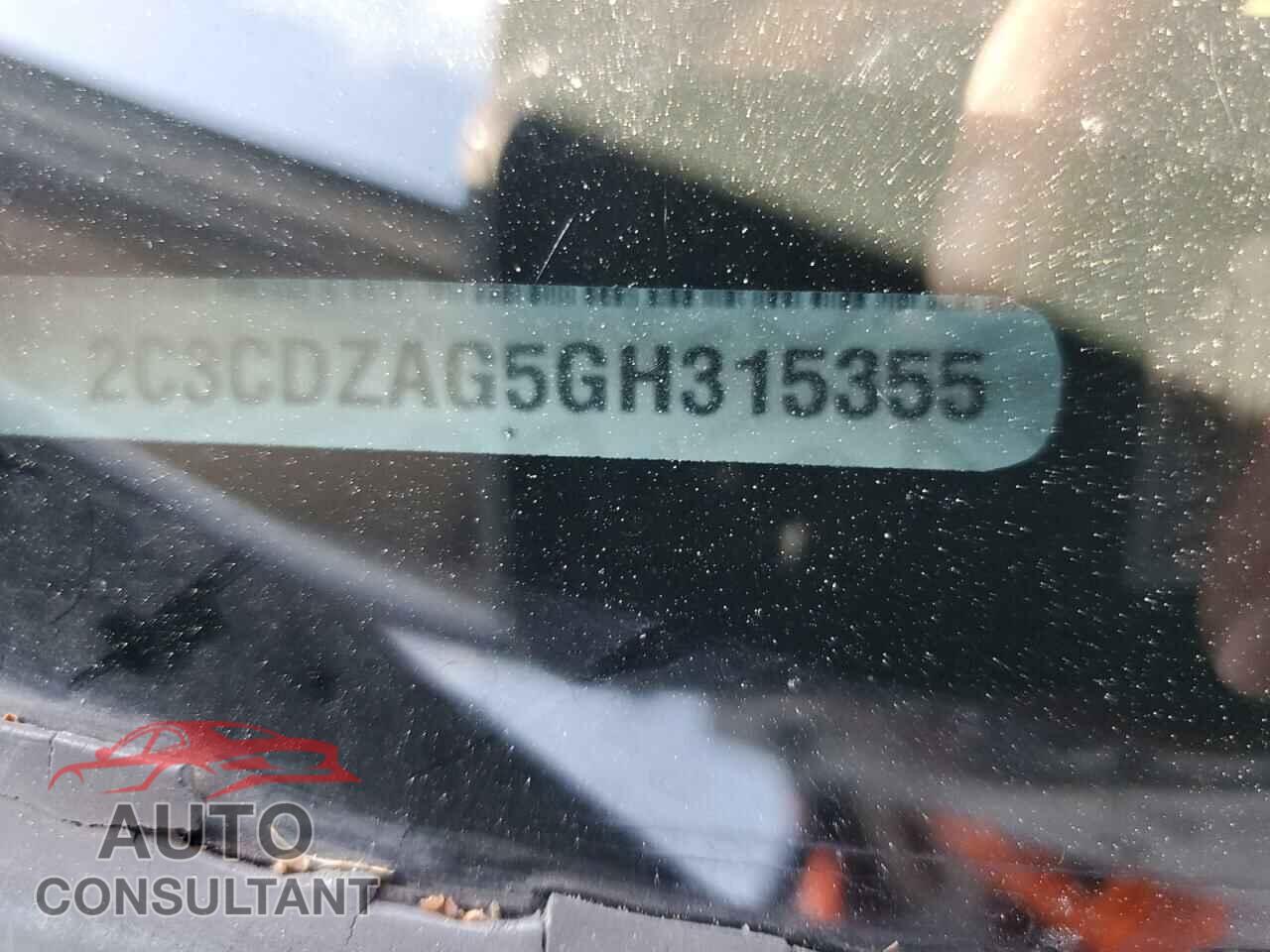 DODGE CHALLENGER 2016 - 2C3CDZAG5GH315355