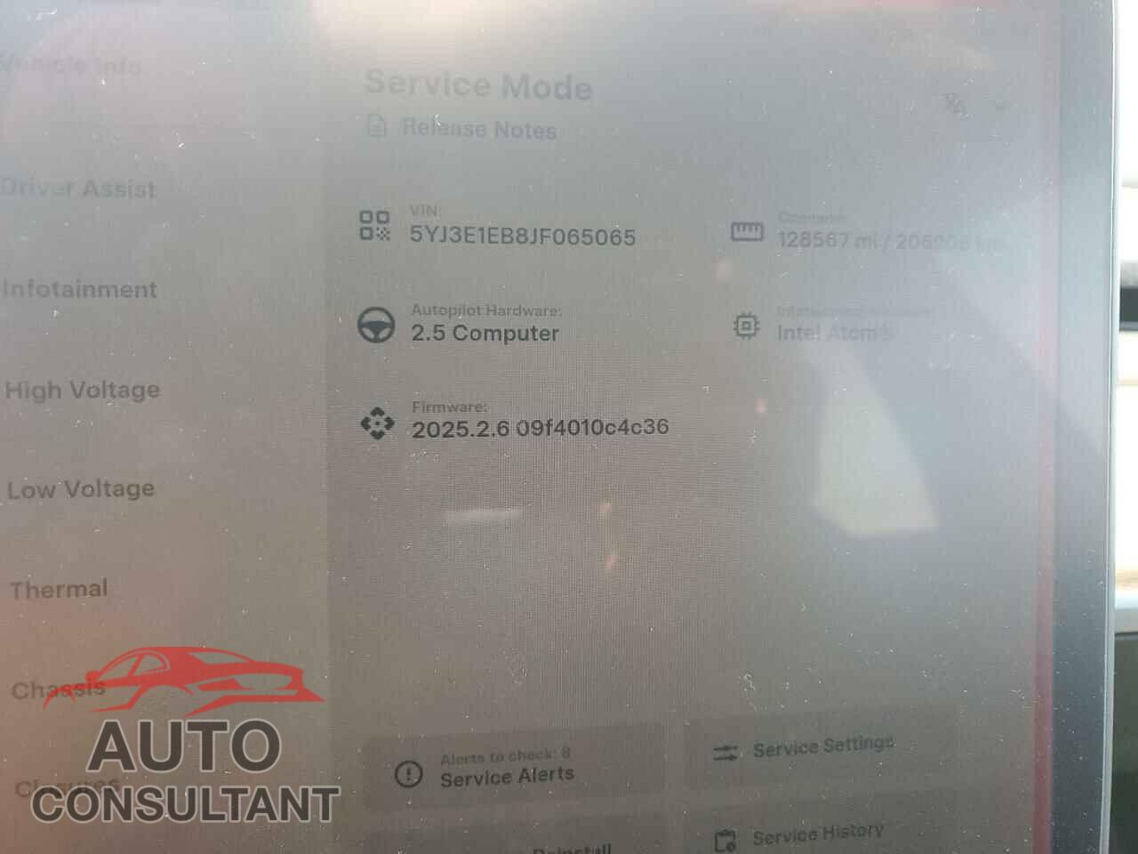 TESLA MODEL 3 2018 - 5YJ3E1EB8JF065065