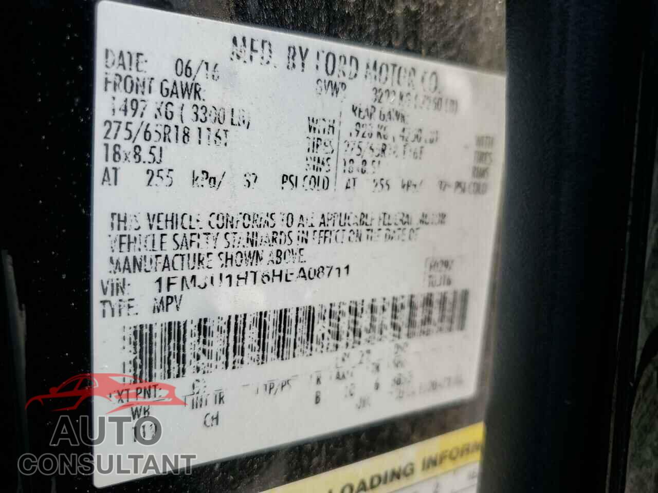 FORD EXPEDITION 2017 - 1FMJU1HT6HEA08711