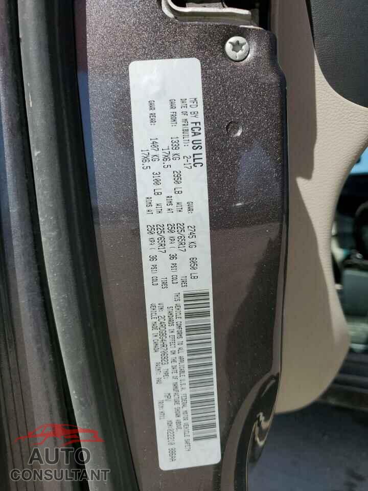 DODGE CARAVAN 2017 - 2C4RDGBG4HR706923
