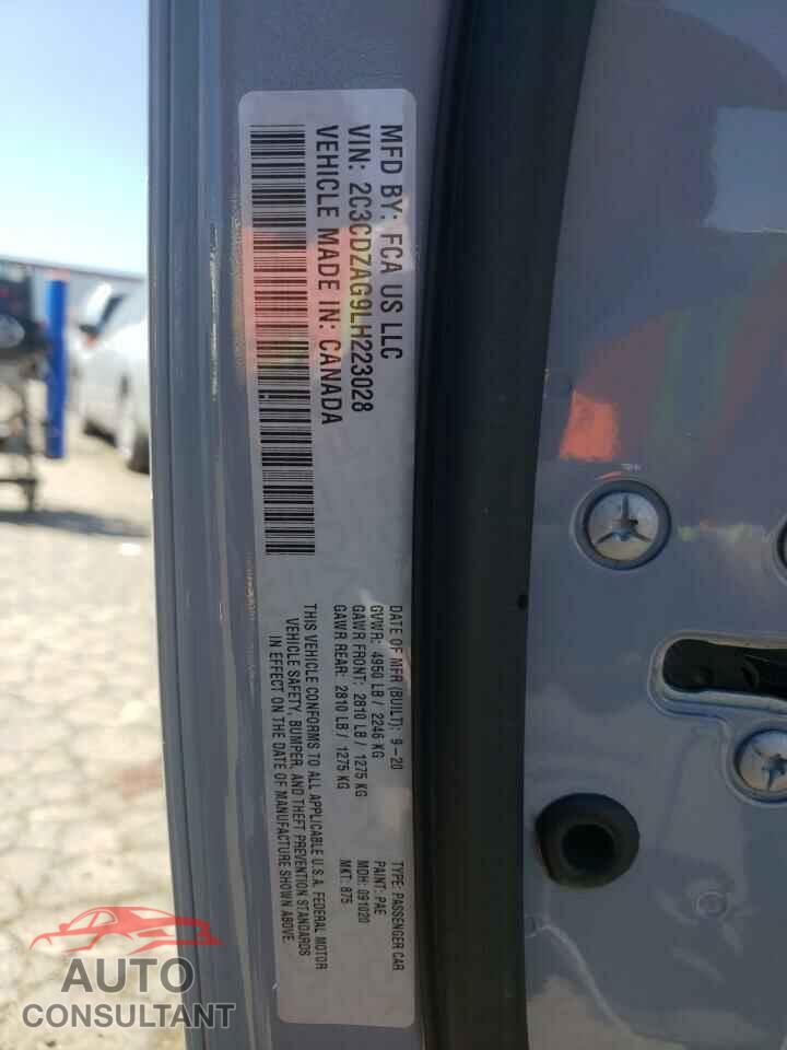 DODGE CHALLENGER 2020 - 2C3CDZAG9LH223028