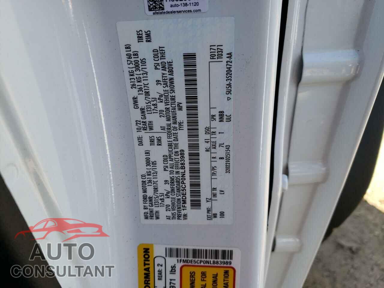 FORD BRONCO 2022 - 1FMDE5CP0NLB83989