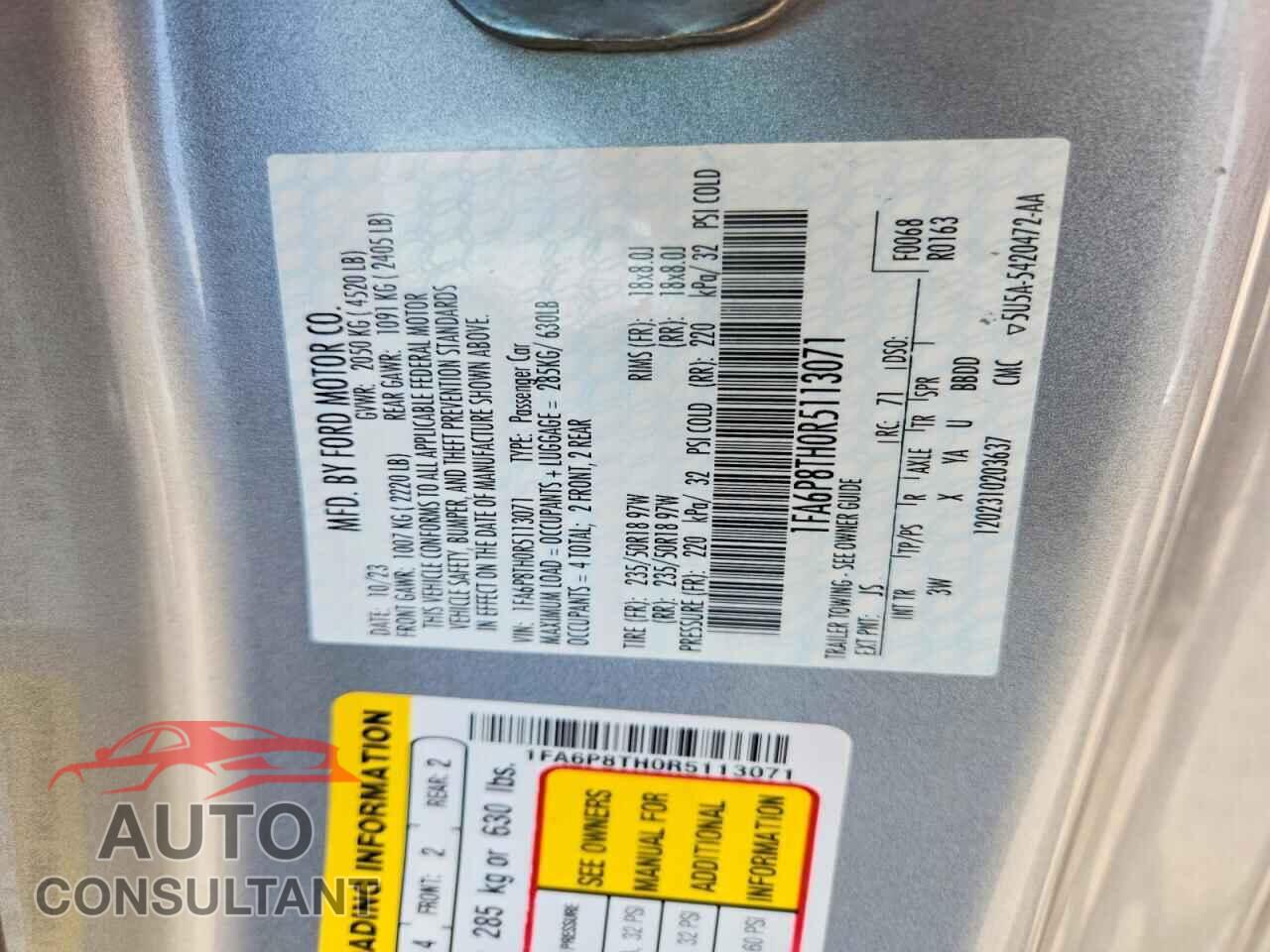 FORD MUSTANG 2024 - 1FA6P8TH0R5113071