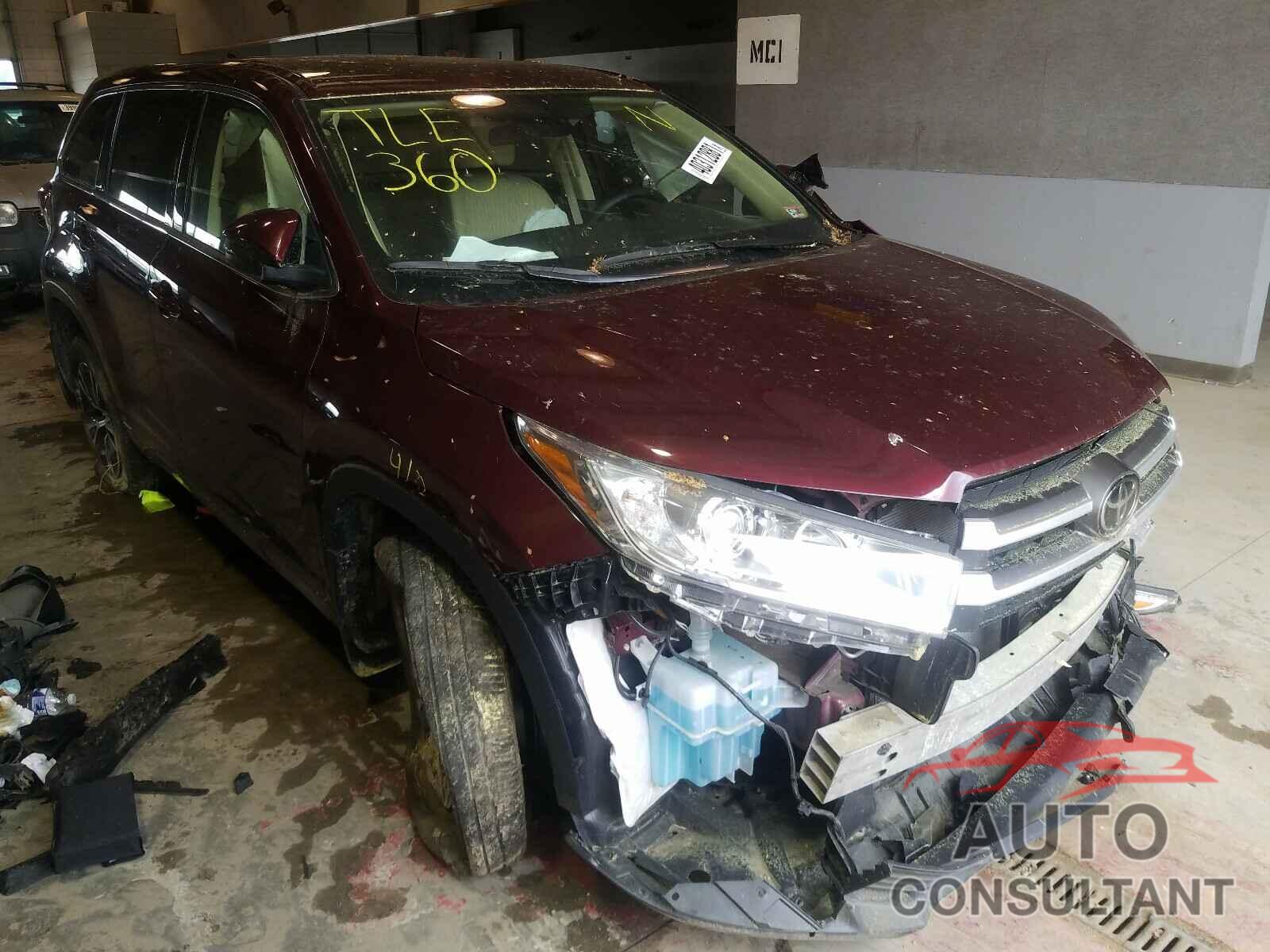 TOYOTA HIGHLANDER 2018 - 5TDBZRFH8JS860386
