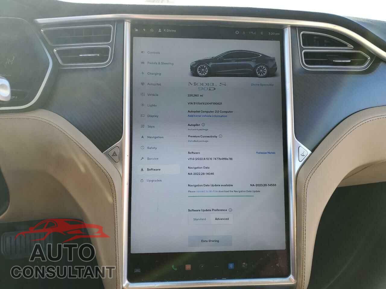 TESLA MODEL S 2017 - 5YJSA1E2XHF190621
