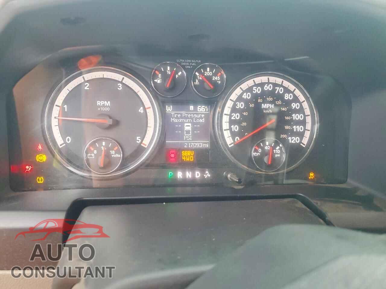 DODGE RAM 2500 2012 - 3C6UD5DL4CG312885