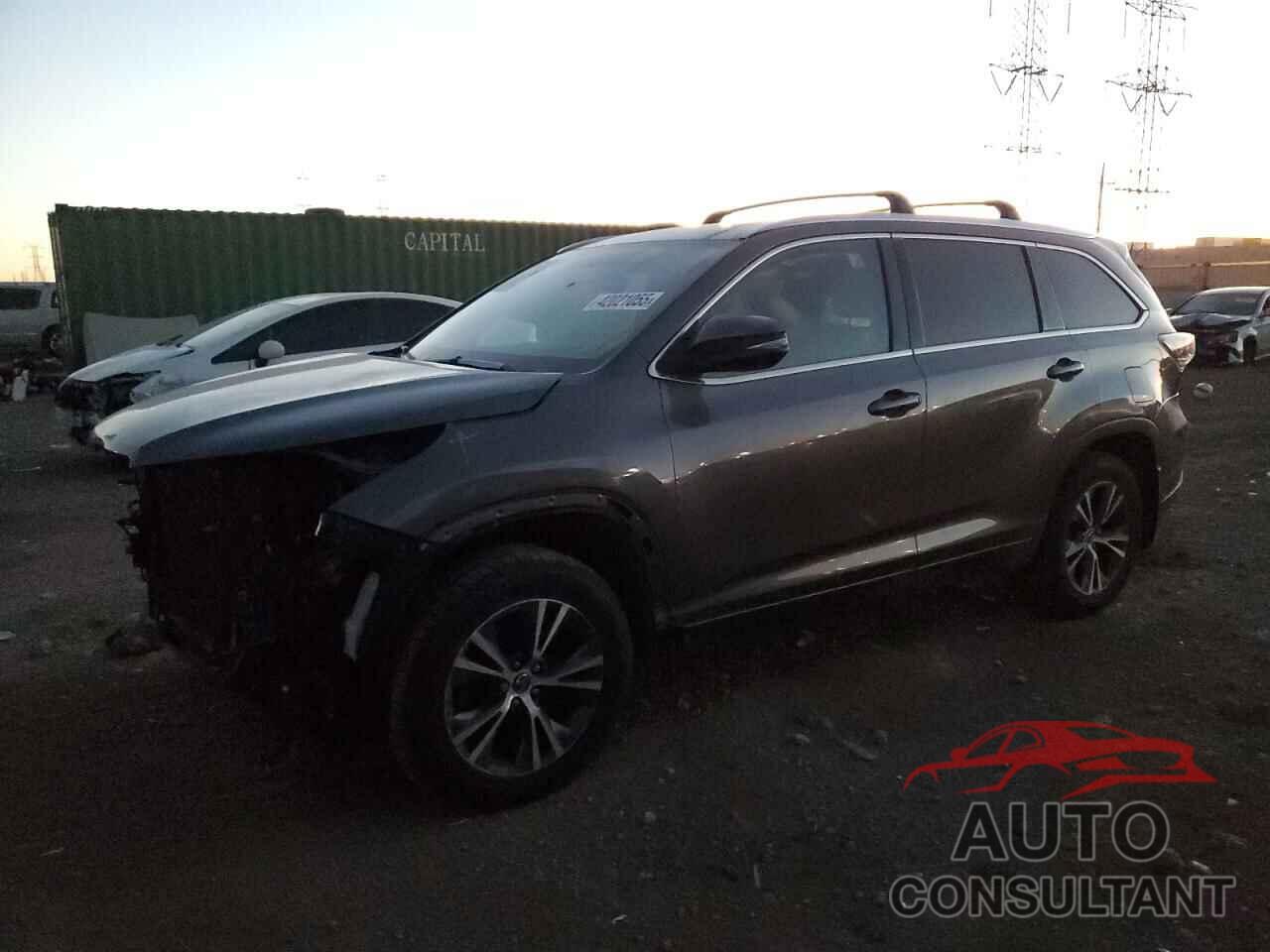 TOYOTA HIGHLANDER 2016 - 5TDJKRFH9GS258556