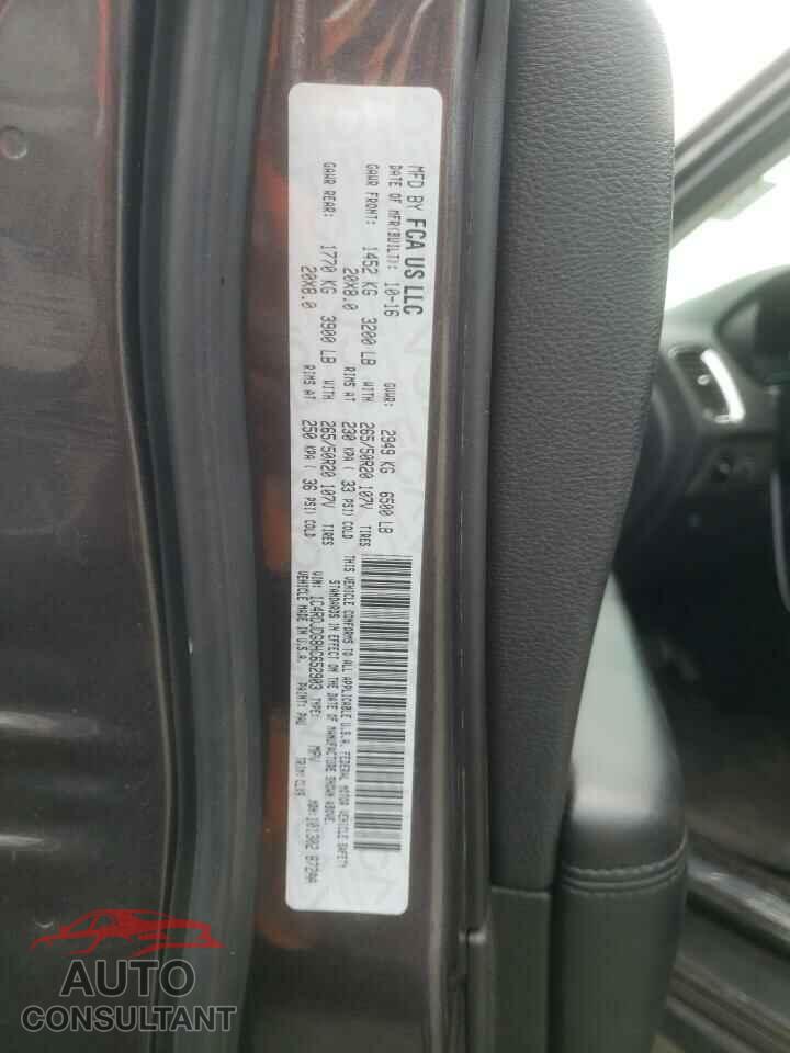 DODGE DURANGO 2017 - 1C4RDJDG8HC652903