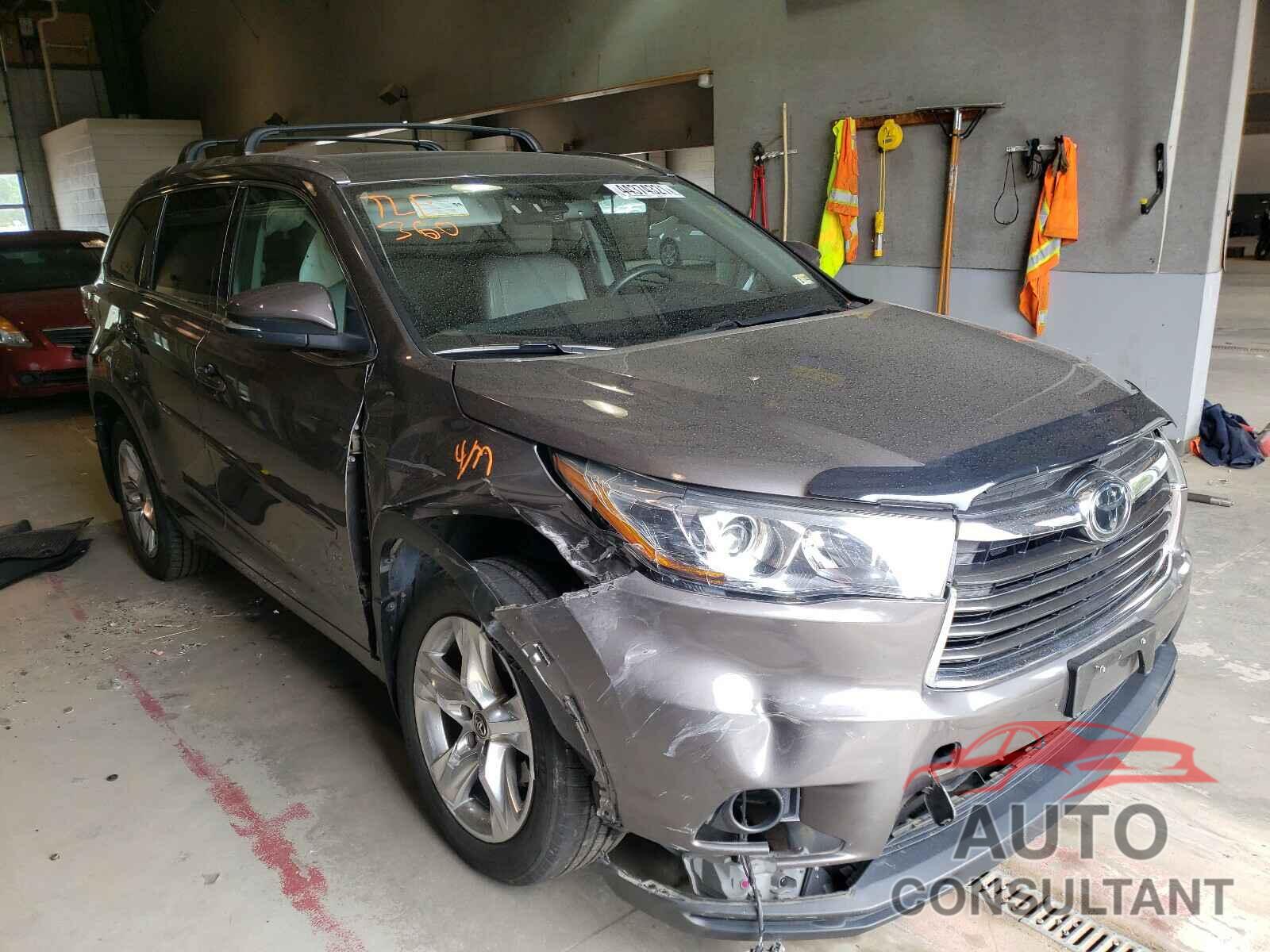 TOYOTA HIGHLANDER 2016 - 5TDDKRFH8GS252289