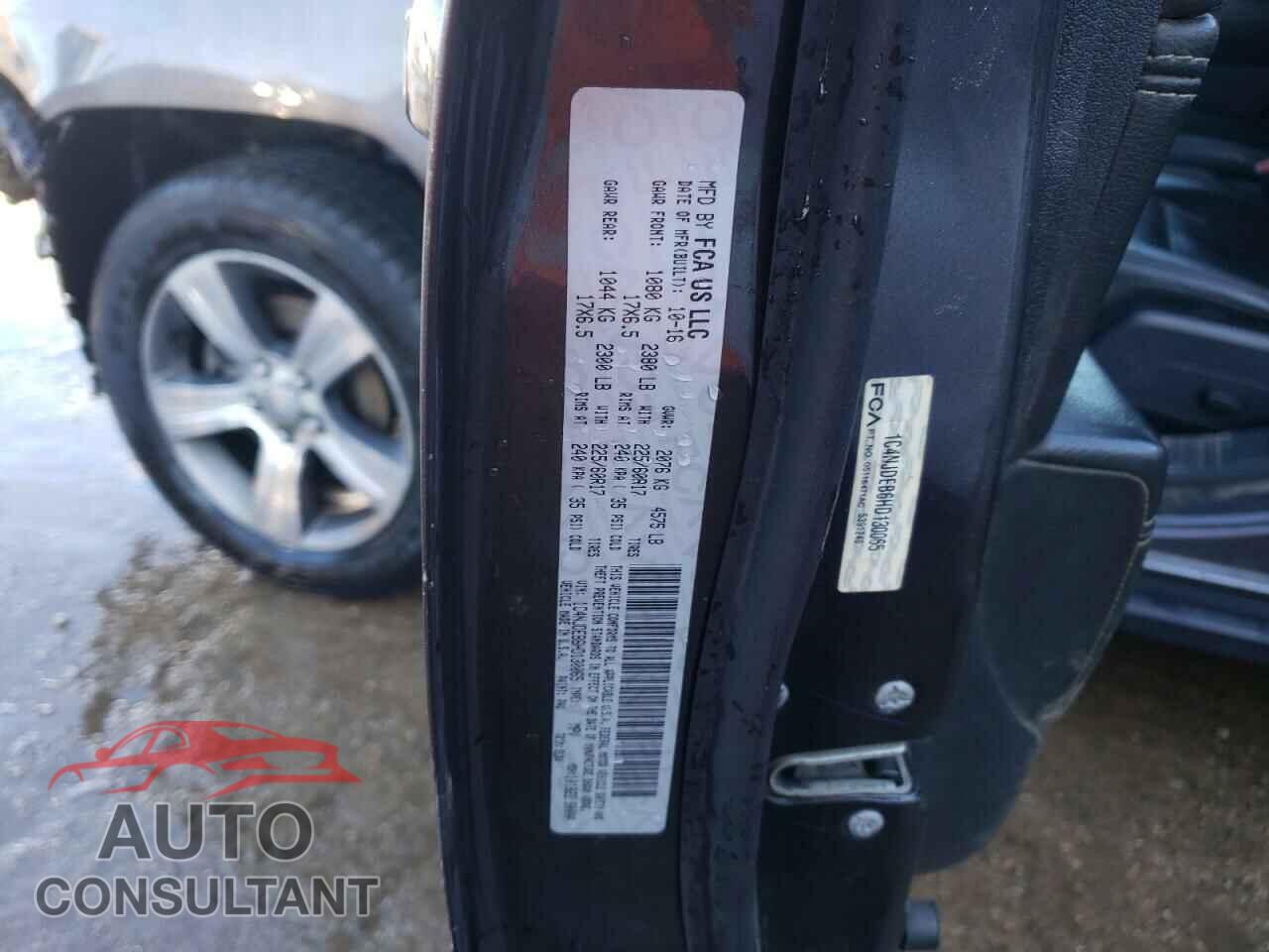 JEEP COMPASS 2017 - 1C4NJDEB6HD130065