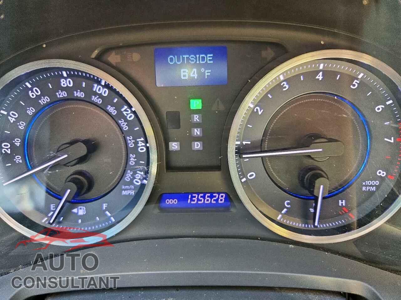 LEXUS IS 2012 - JTHBF5C27C5165518