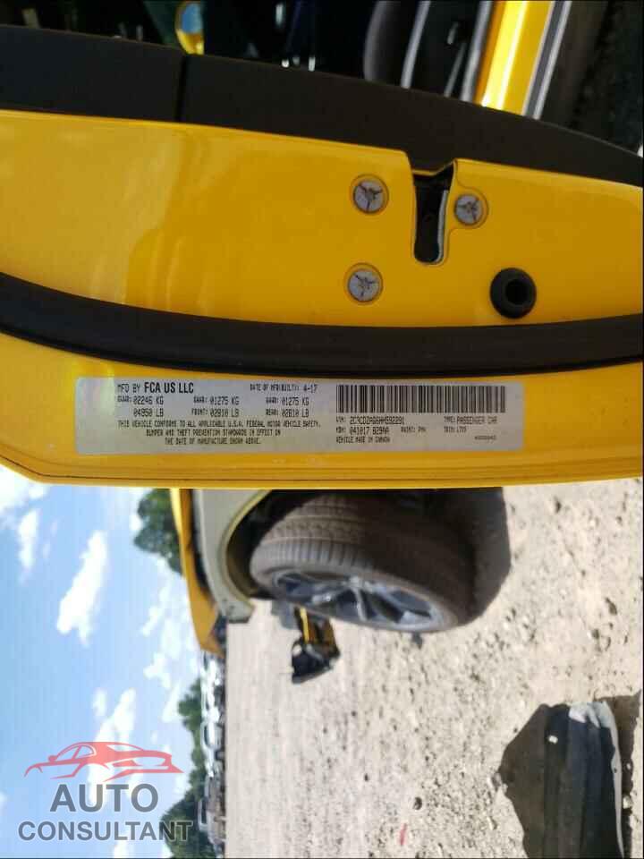 DODGE CHALLENGER 2017 - 2C3CDZAG6HH592291