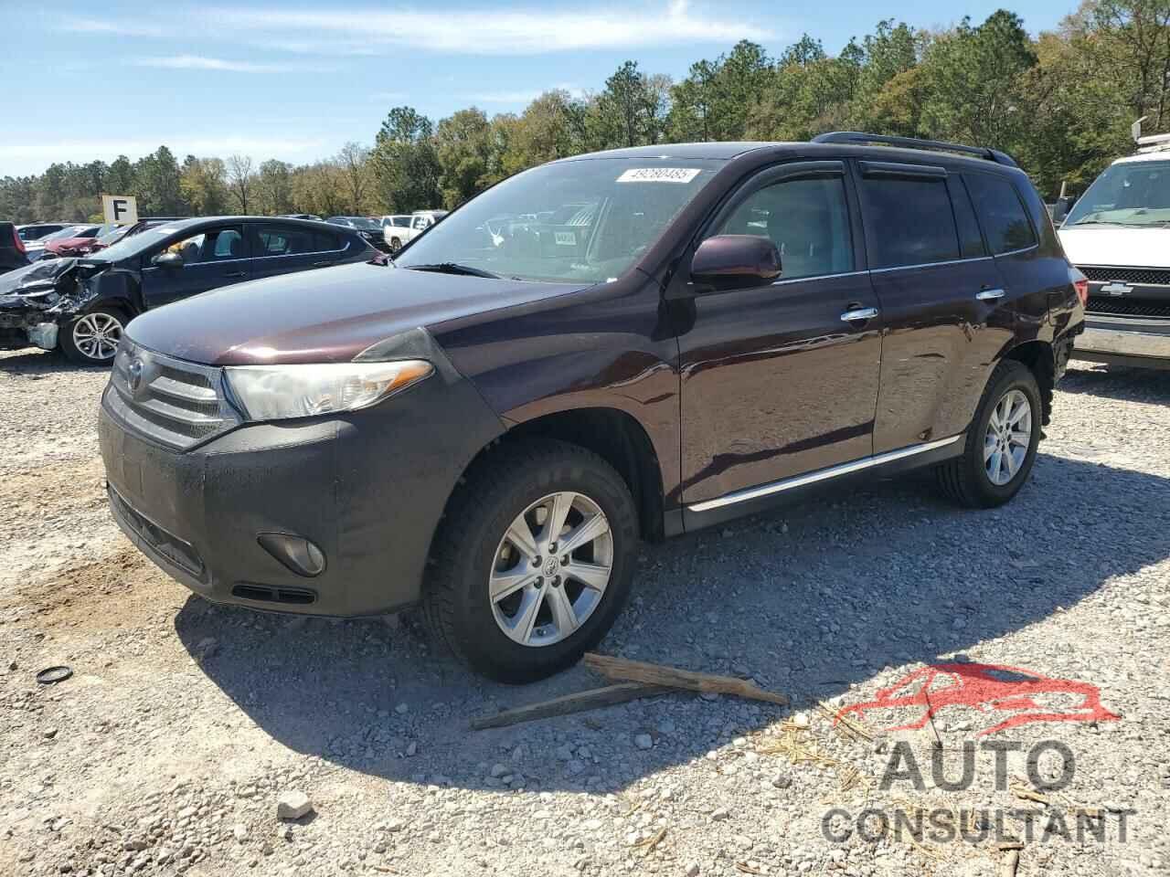 TOYOTA HIGHLANDER 2013 - 5TDZK3EHXDS142277