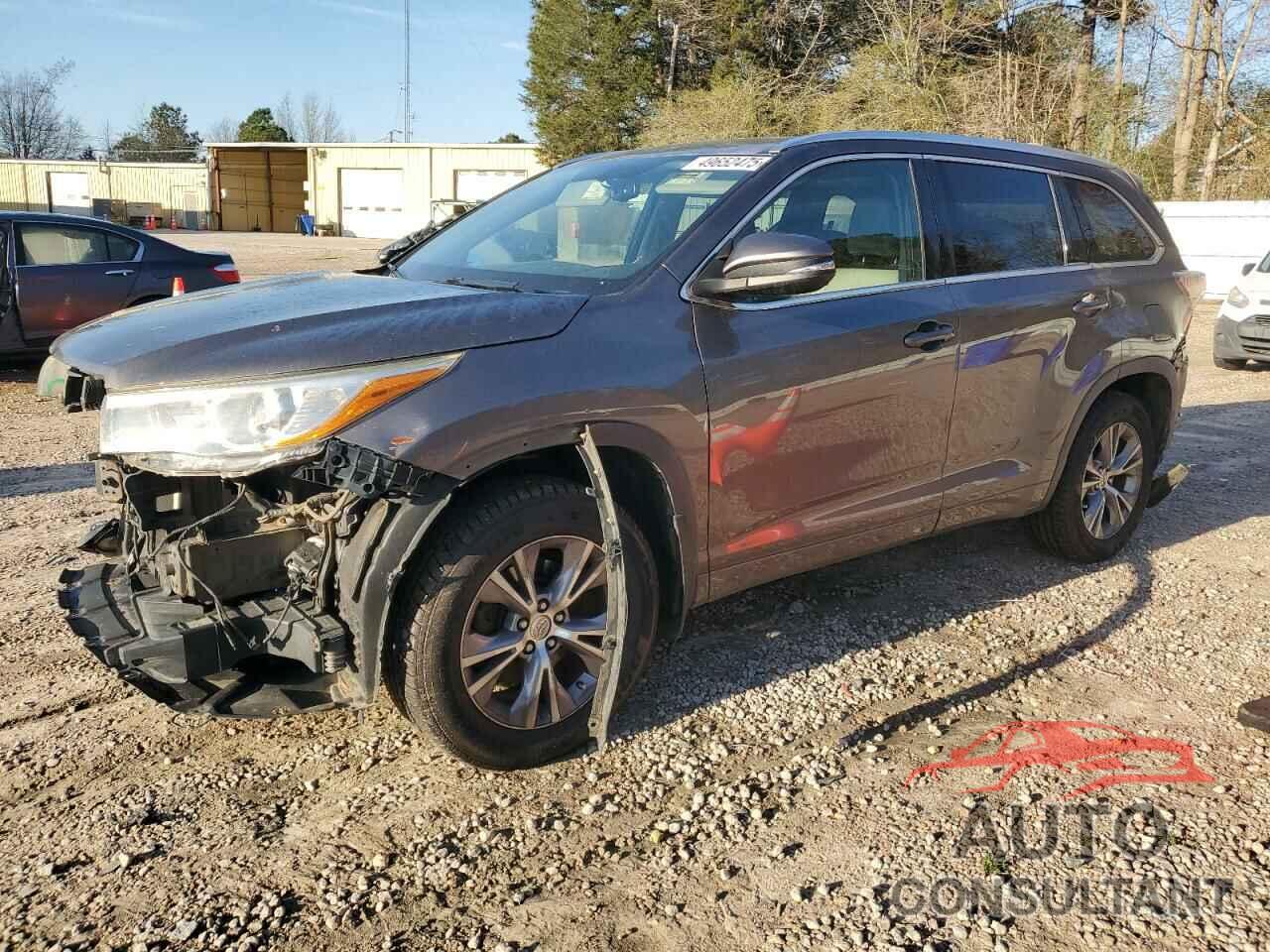 TOYOTA HIGHLANDER 2015 - 5TDJKRFH9FS121308