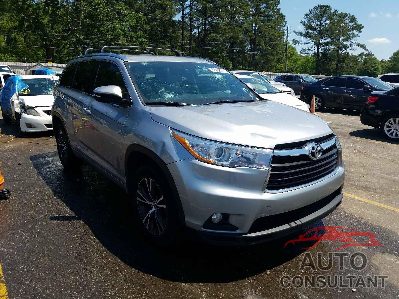 TOYOTA HIGHLANDER 2016 - 5TDKKRFH9GS122626