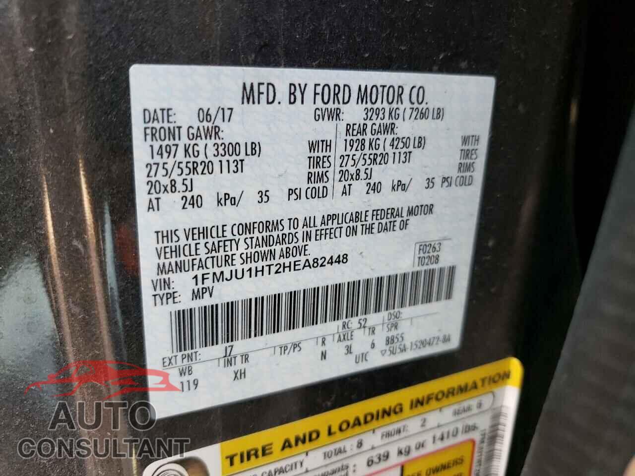 FORD EXPEDITION 2017 - 1FMJU1HT2HEA82448
