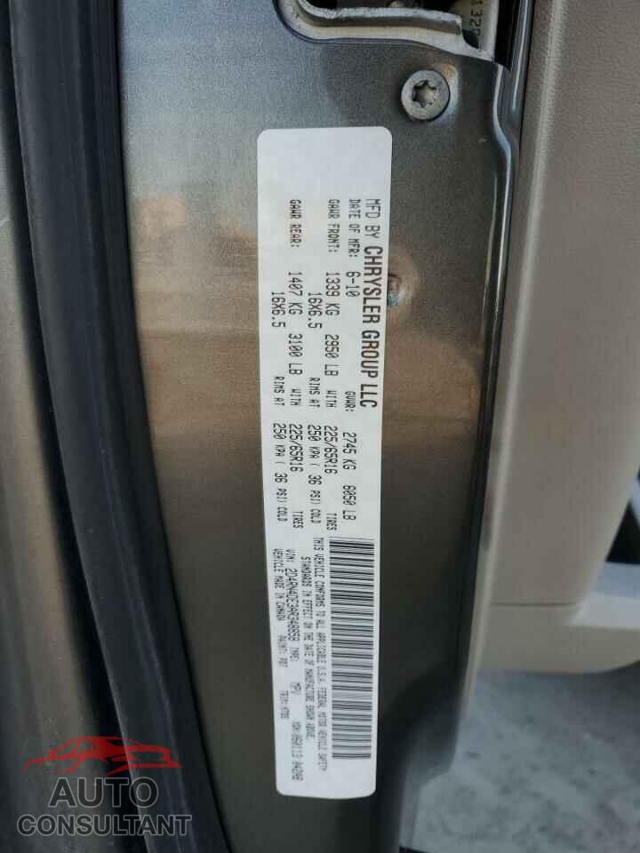 DODGE CARAVAN 2010 - 2D4RN4DE3AR348858