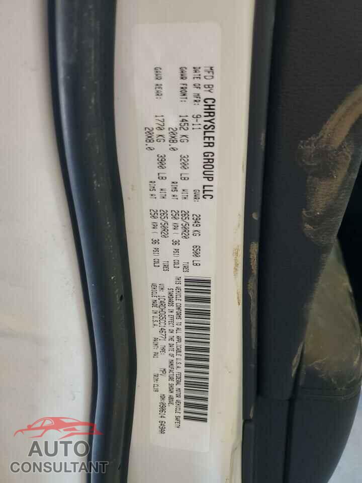 DODGE DURANGO 2012 - 1C4RDHDG5CC146771