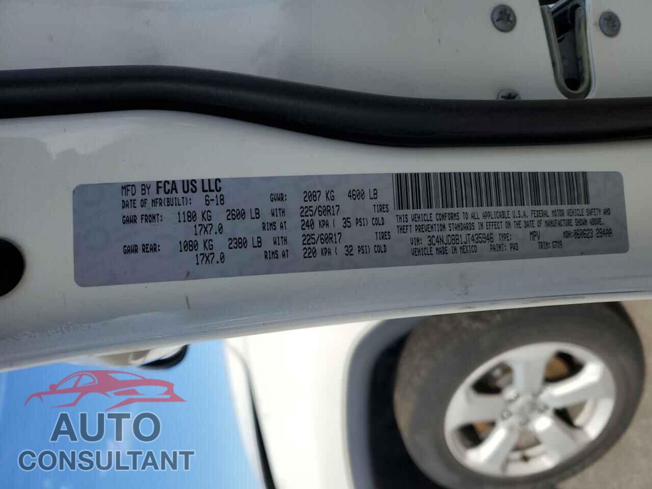 JEEP COMPASS 2018 - 3C4NJDBB1JT435946