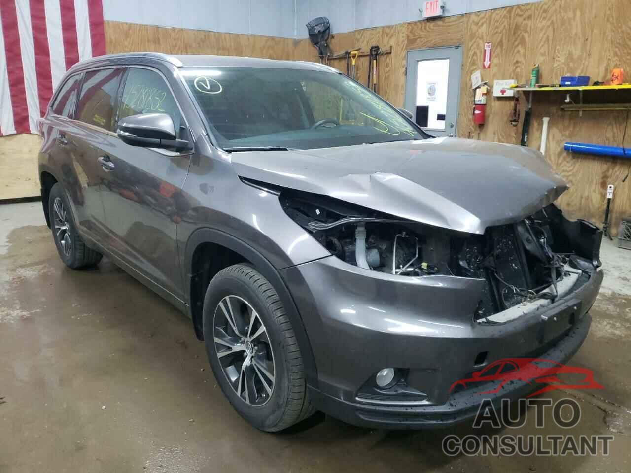 TOYOTA HIGHLANDER 2016 - 5TDJKRFH7GS248480
