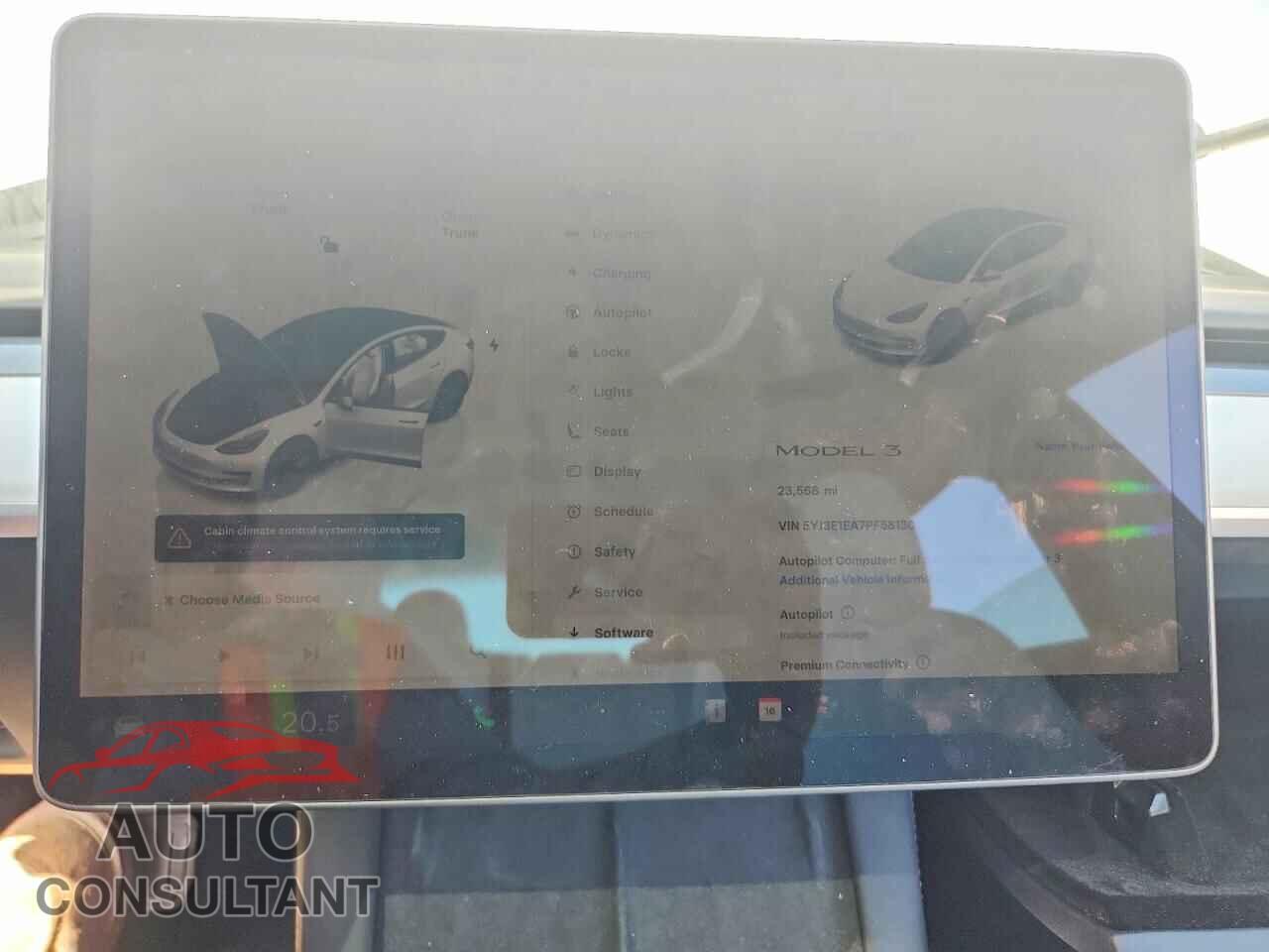 TESLA MODEL 3 2023 - 5YJ3E1EA7PF581305