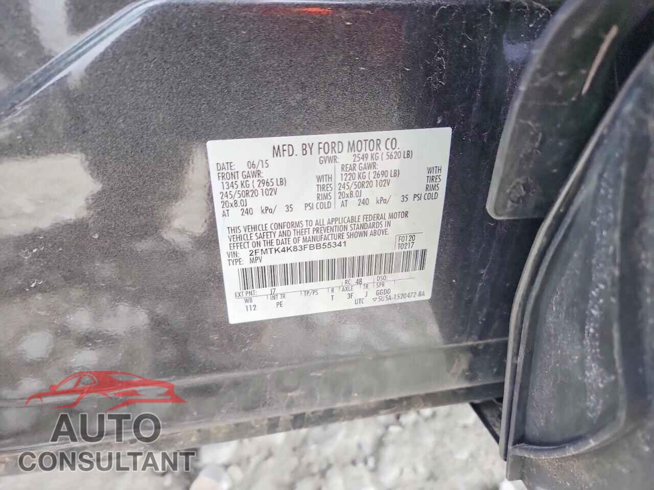 FORD EDGE 2015 - 2FMTK4K83FBB55341