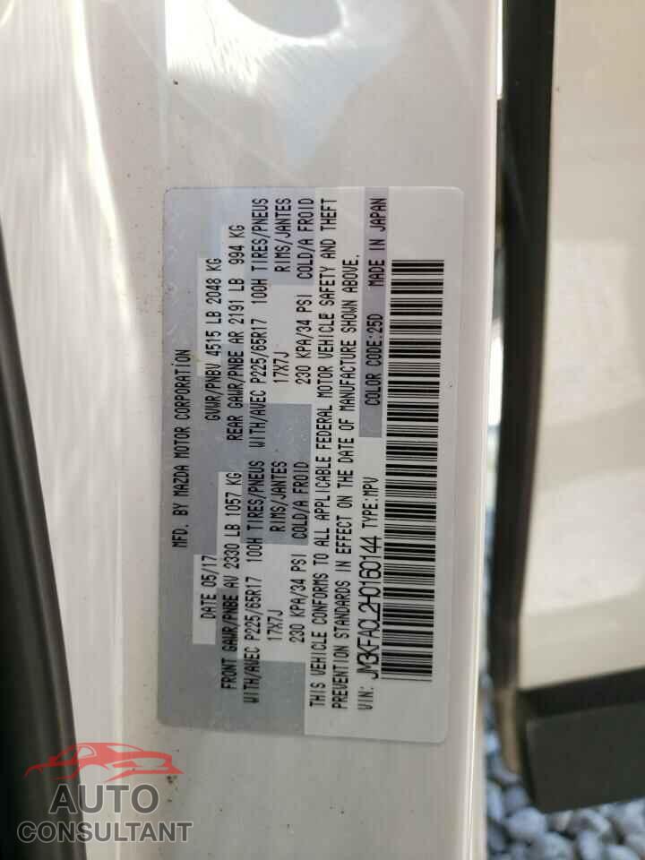MAZDA CX-5 2017 - JM3KFACL2H0160144