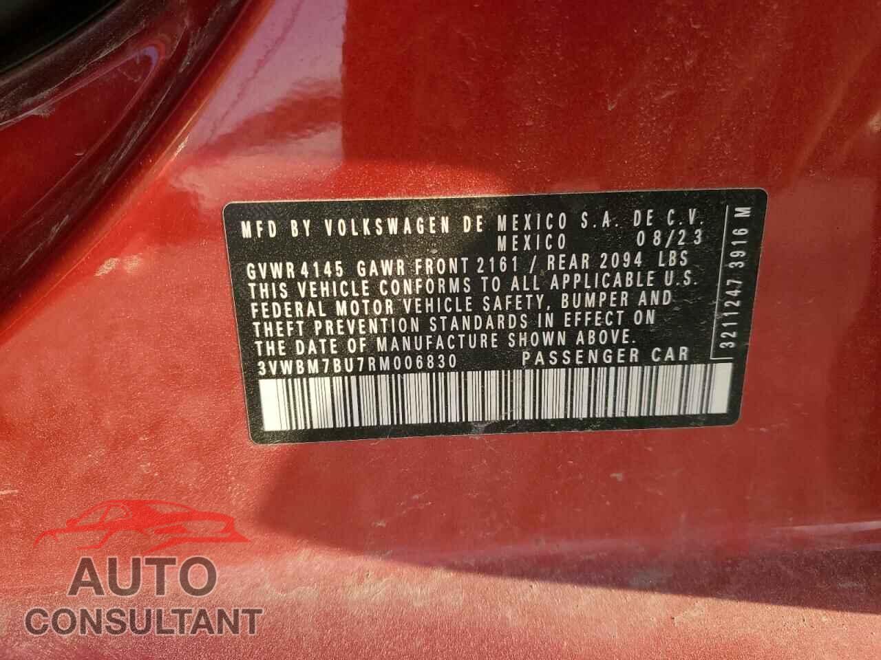 VOLKSWAGEN JETTA 2024 - 3VWBM7BU7RM006830