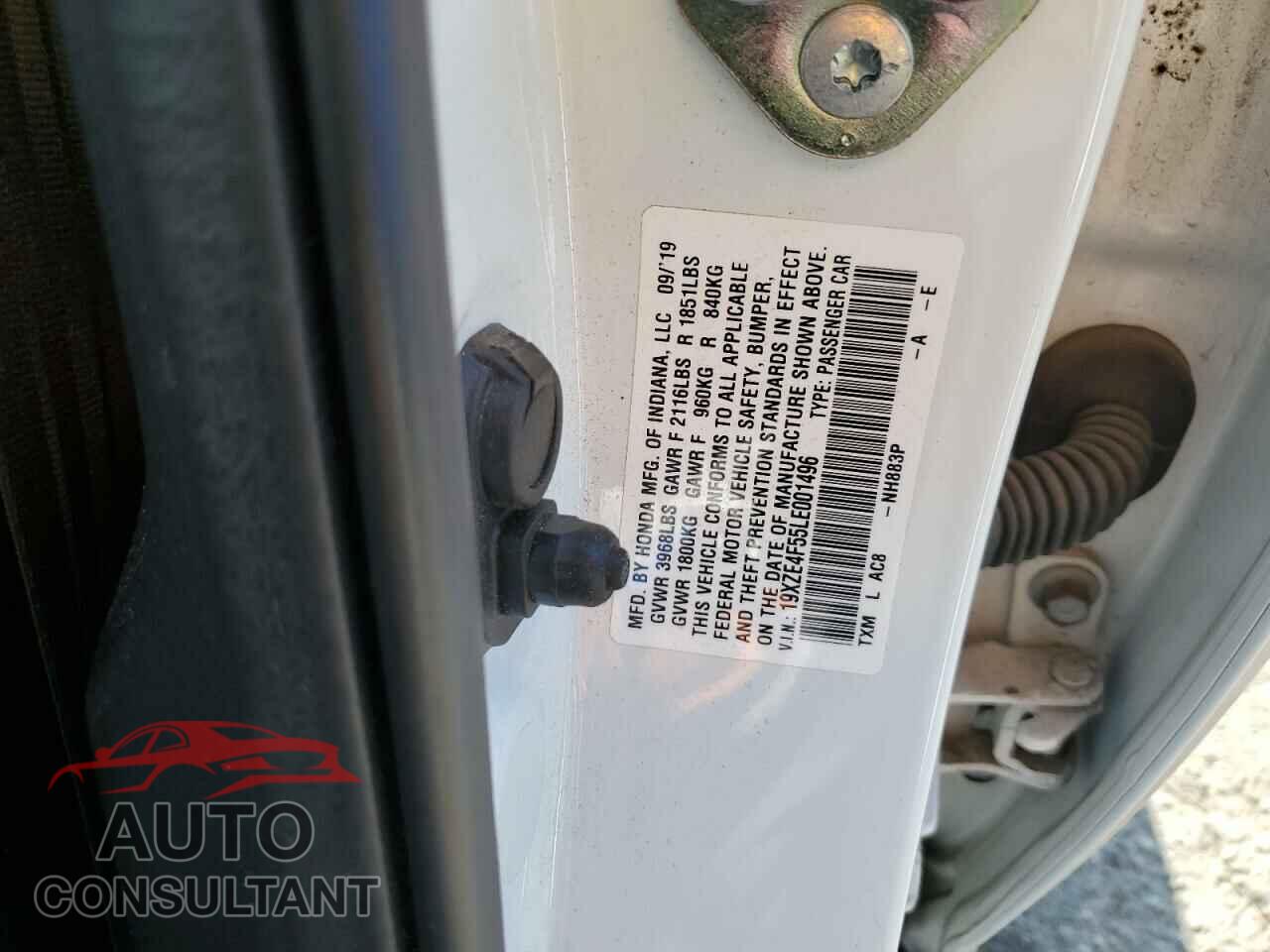 HONDA INSIGHT 2020 - 19XZE4F55LE001496