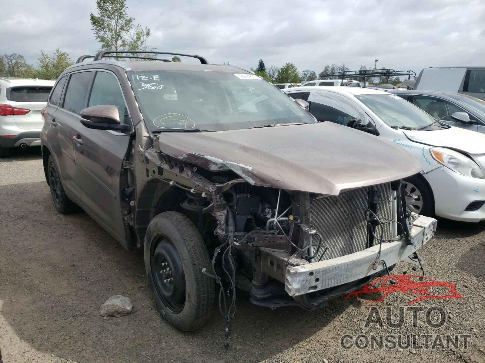 TOYOTA HIGHLANDER 2017 - 5TDDZRFH1HS369306