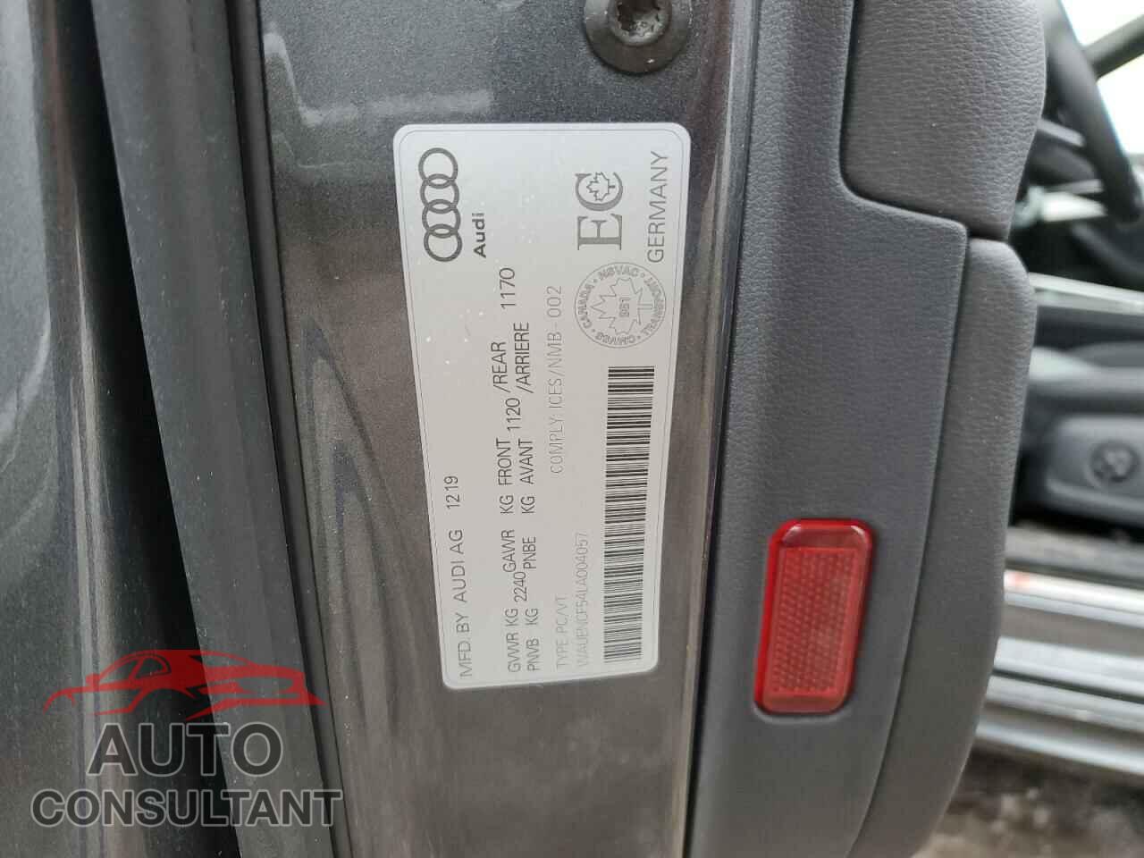 AUDI A5 2020 - WAUENCF54LA004057