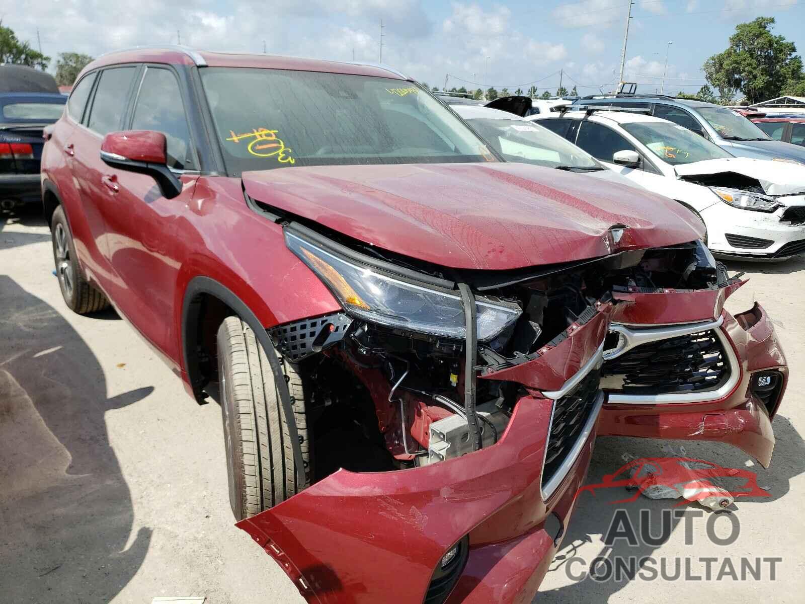 TOYOTA HIGHLANDER 2021 - 5TDGZRAHXMS048587
