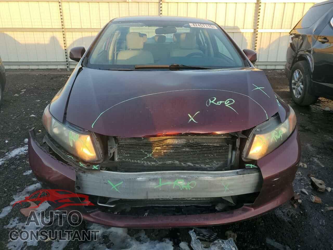 HONDA CIVIC 2012 - 19XFB2F50CE101375