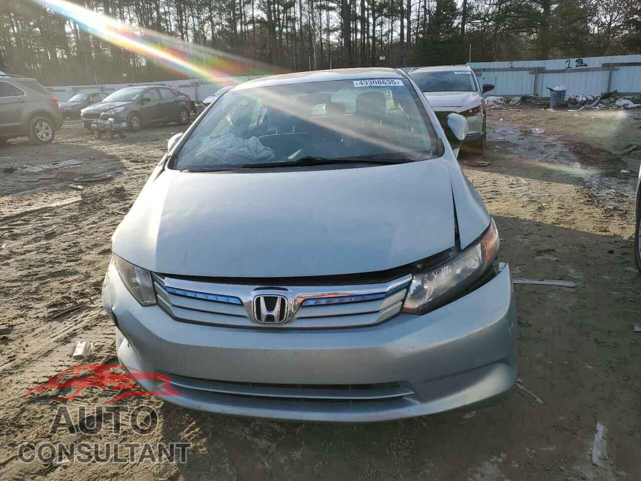 HONDA CIVIC 2012 - JHMFB4F39CS007730