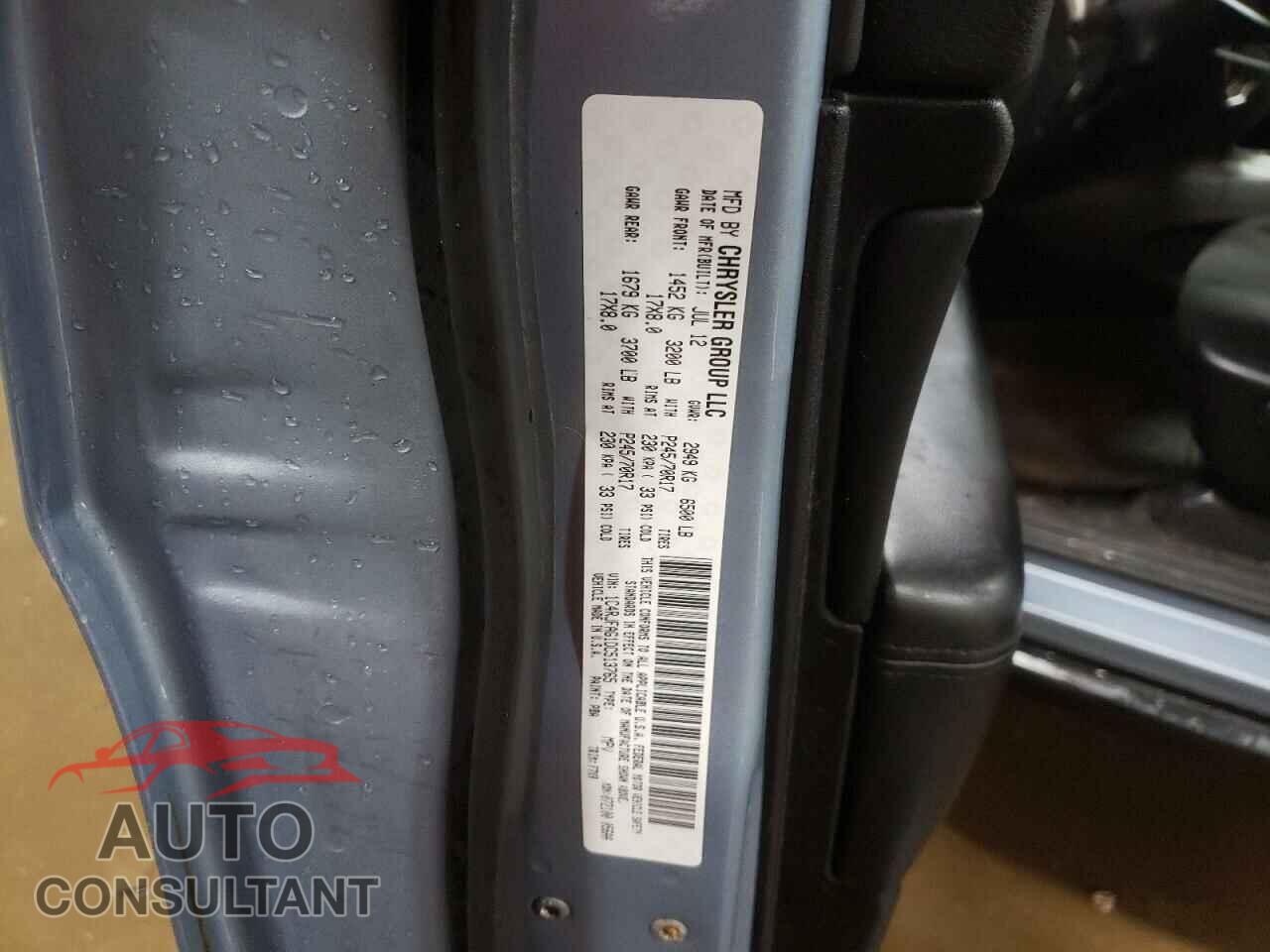 JEEP GRAND CHER 2013 - 1C4RJFAG1DC513765