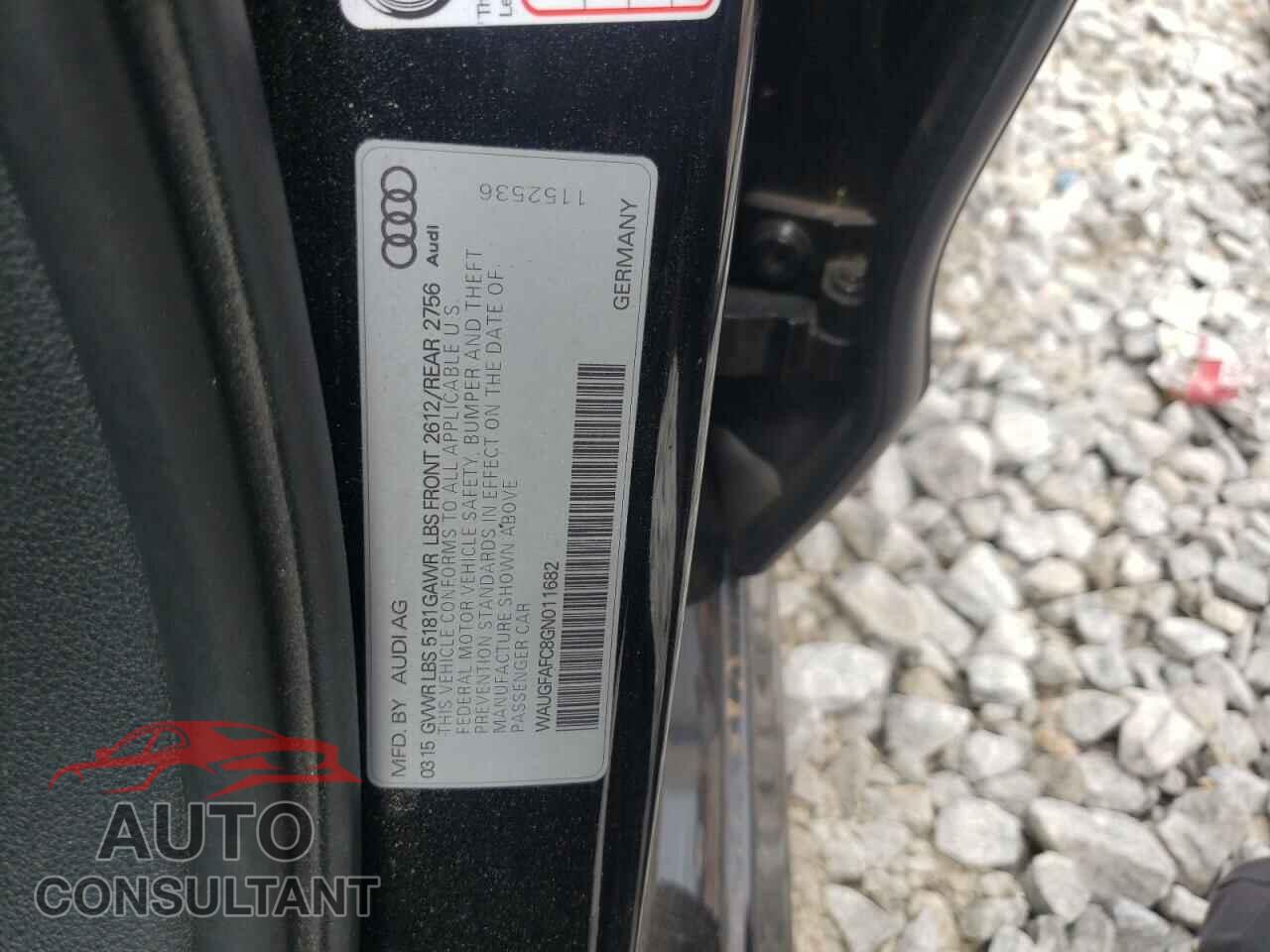 AUDI A6 2016 - WAUGFAFC8GN011682