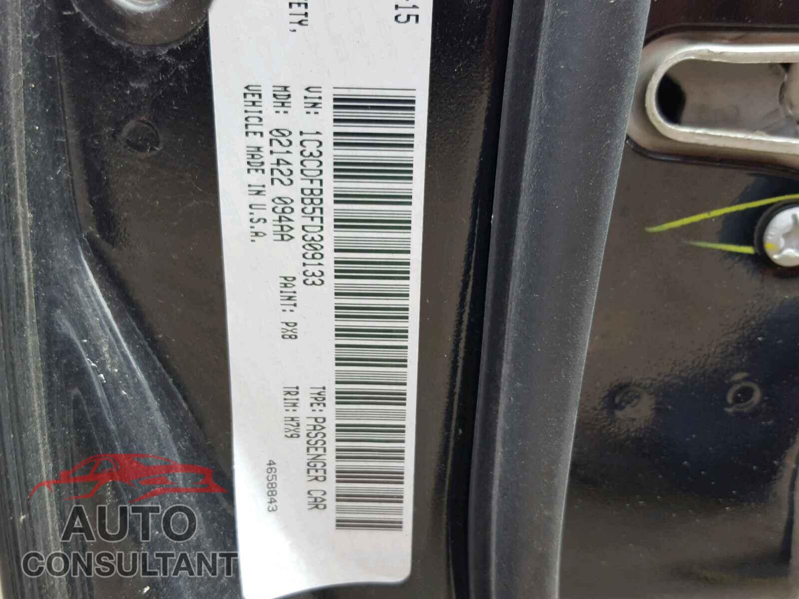 DODGE DART 2015 - 1C3CDFBB5FD309133