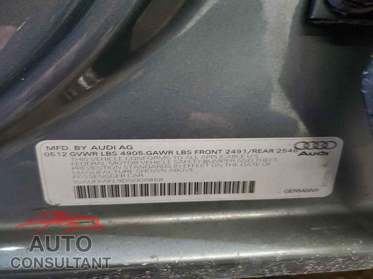 AUDI A4 2013 - WAUFFAFL9DN006868