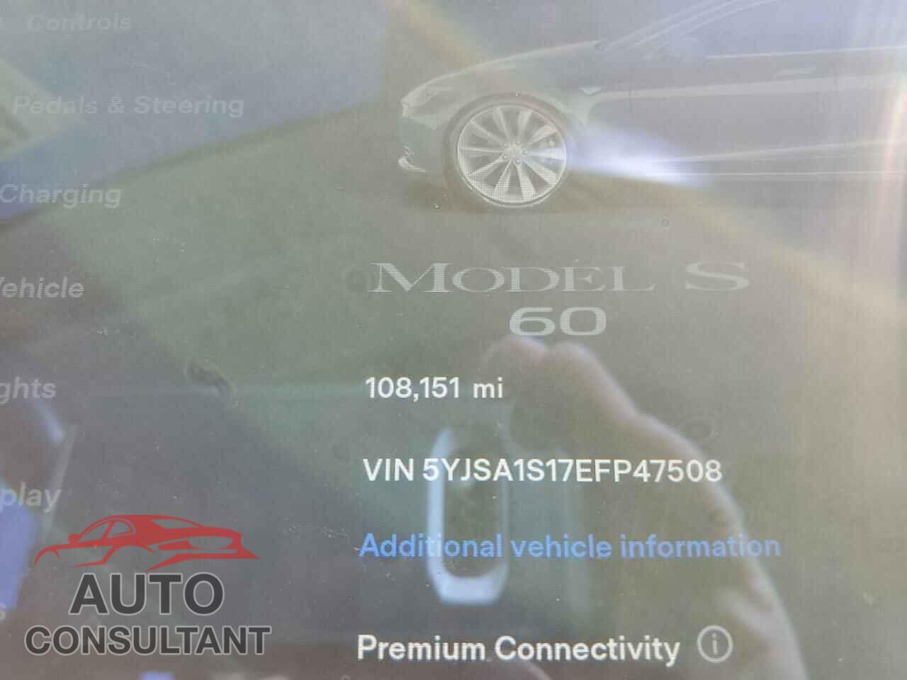 TESLA MODEL S 2014 - 5YJSA1S17EFP47508
