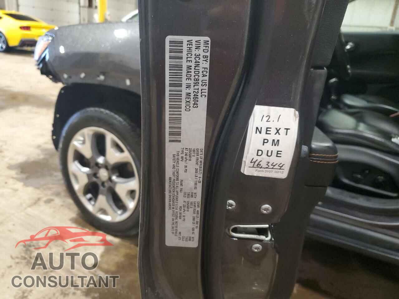 JEEP COMPASS 2020 - 3C4NJDCB9LT246043