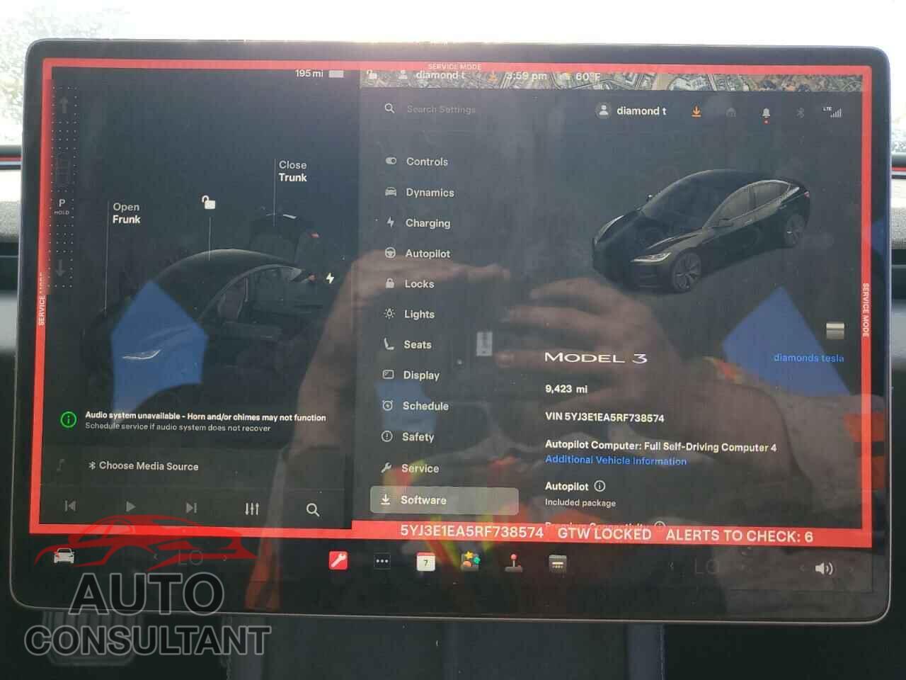 TESLA MODEL 3 2024 - 5YJ3E1EA5RF738574