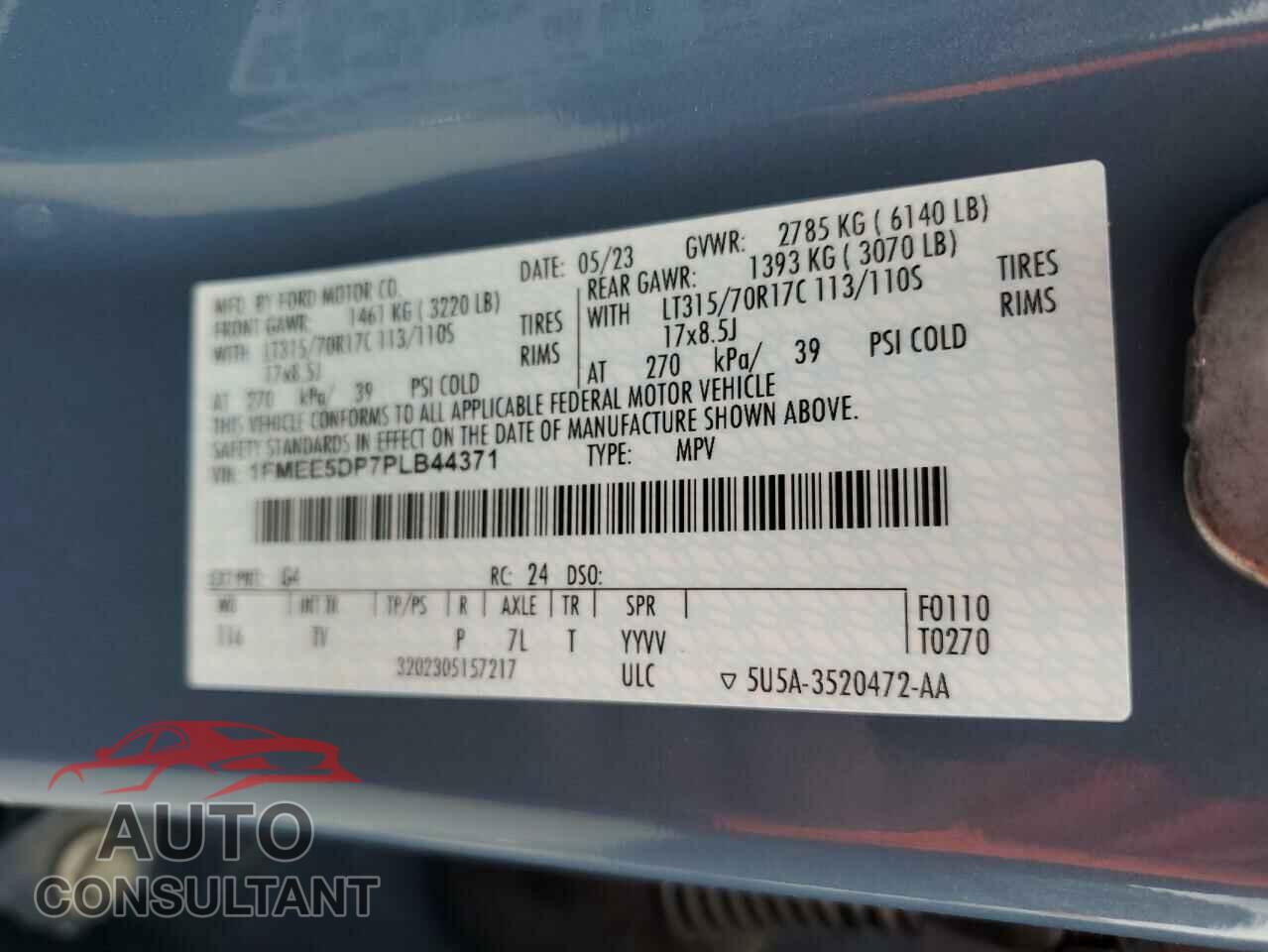 FORD BRONCO 2023 - 1FMEE5DP7PLB44371